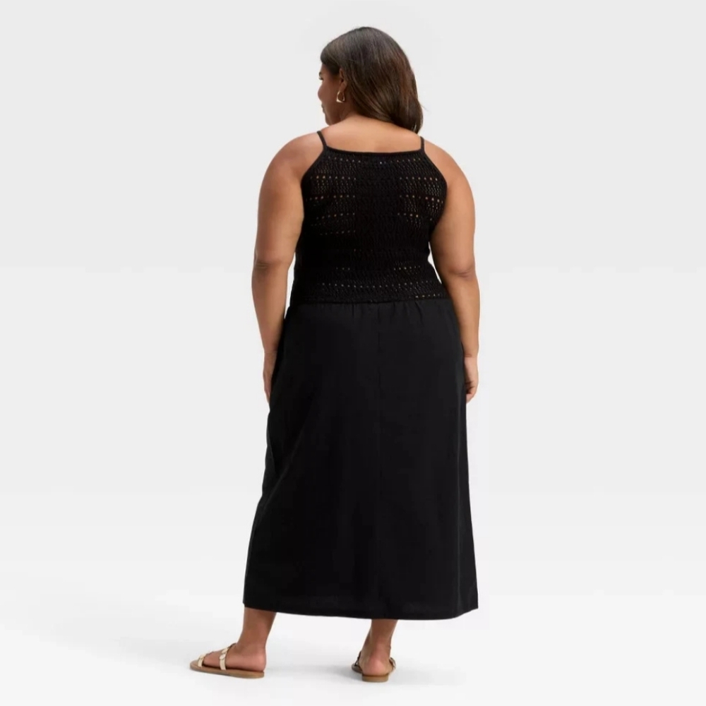 NWT Black Drop Waist Maxi Sweater Dress Size 3X - Picture 2 of 4